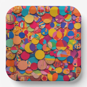 9" Quadratischer Papier-Teller Pappteller