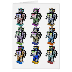 9 Roboter farbig