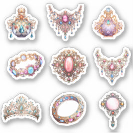 9 Rokoko Jewelry Custom-Cut Vinyl Sticker