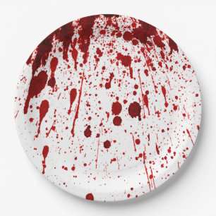 9" Rundpapier Plate Spritzer Vampire Gothic Pappteller