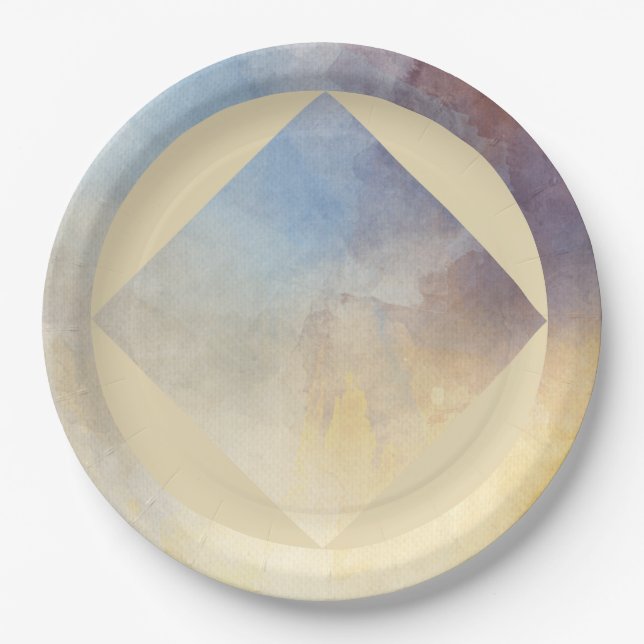 9" Rundpapierplatte Pappteller (Vorderseite)