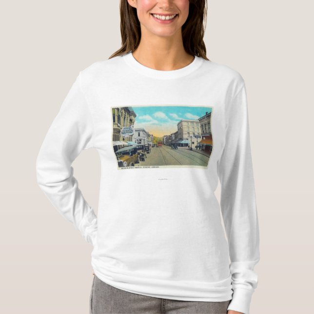 9. Straßen-Ansicht von Willamette Straße T-Shirt (Vorderseite)