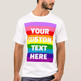 9-Streifen LGBTQ+-Flag-Regenbogen hinzufügen benut T-Shirt