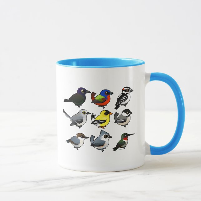 9 Südost-USA-Hinterhofvögel Tasse (Rechts)