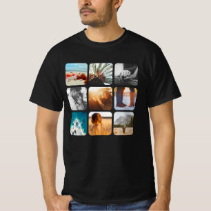 9 T - Shirt für gerundete Rahmen in der Fotoplatt