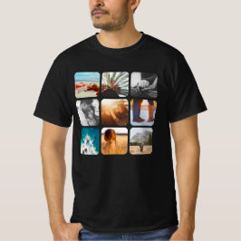 9 T - Shirt für gerundete Rahmen in der Fotoplattf
