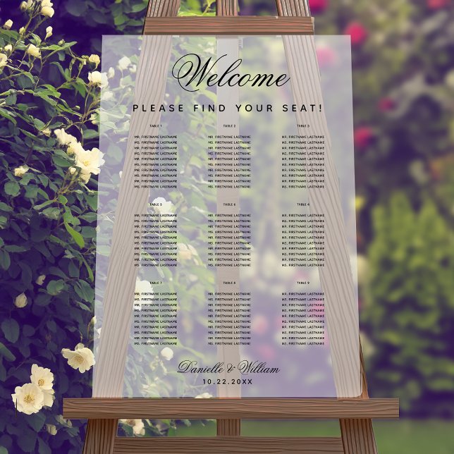 9 Tableaux Simple Transparent Mariage Tableau de s (Créateur téléchargé)