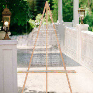 9 Tables Élégant Plan De Mariage