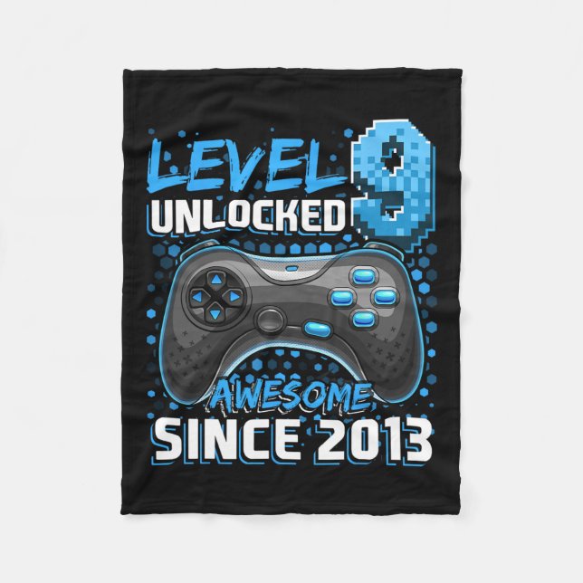 9 Unlocks Phantastisch 2013 Videospiel 9. Geburtst Fleecedecke (Vorderseite)