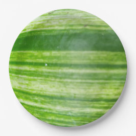 9 Zoll Naturleaf-Design in Dunkelgrün Pappteller
