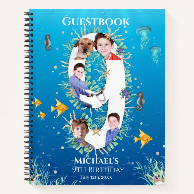 9e anniversaire Under the Sea Photo Livre d'or (Devant)