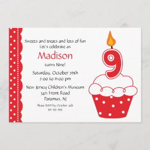 9e Invitation à Cupcake