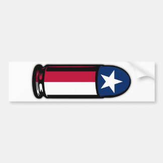 9MM Texas Flag Bullet Ammo 2A 2. Waffenrechte Umge Autoaufkleber