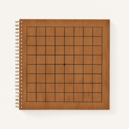 9x9 Goban für Puzzles & Games anpassbar (braun) Notizbuch