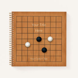 9x9 Goban mit benutzerdefiniertem Game-Board (1) Notizbuch