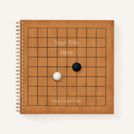 9x9 Goban mit benutzerdefiniertem Game Board (3) Notizbuch