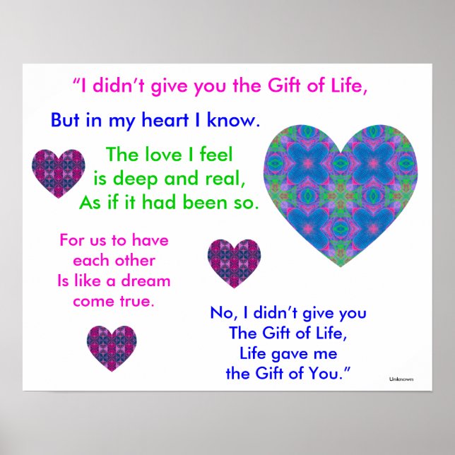 A07c Gift of Life Poster - Version 2 (Vorne)