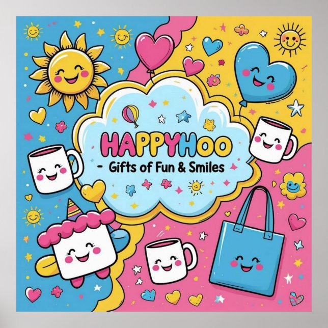 A0- Une affiche Happyhoo (Devant)