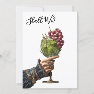 *~* A101 Cocktail FOTO  25  Verschnörkelt  JUNGGES Einladung