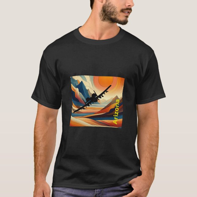A10 Warthog Over Arizona T-Shirt (Vorderseite)