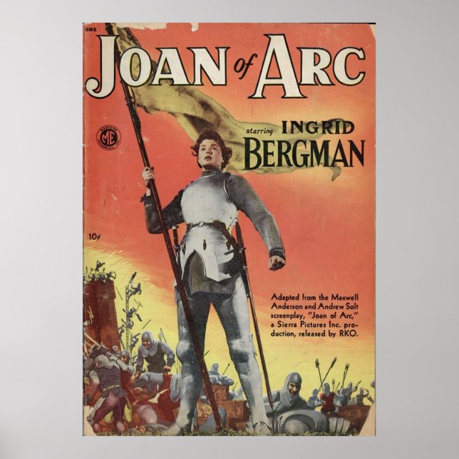 A1 Comic 021, Joan of Arc nn Poster (Vorne)