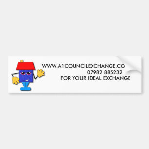 a1_logo_clean, WWW.A1COUNCILEXCHANGE.CO.UK ... Autoaufkleber
