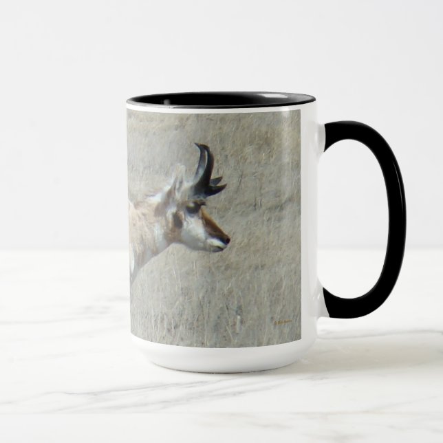 A25 Pronghorn Antelope Young Buck Tasse (Rechts)