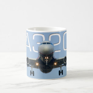 A320 AIRLINER KAFFEETASSE
