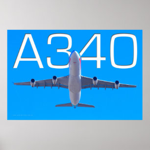A340 AIRLINER POSTER