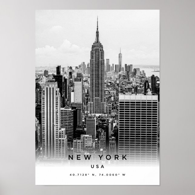 A3 New York USA Coordinated Poster (Vorne)