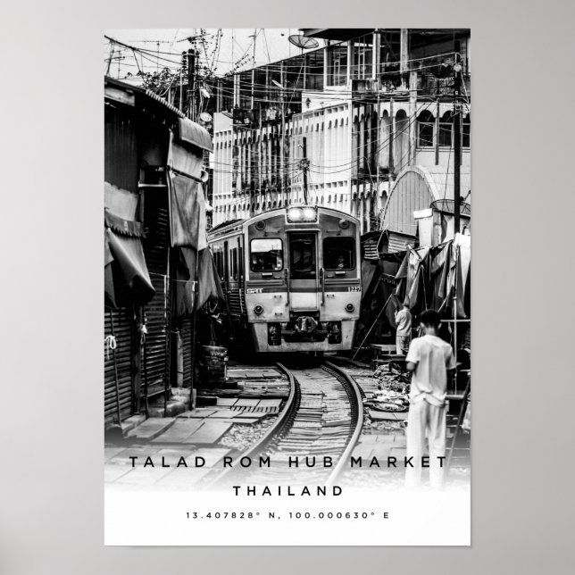 A3 Talad Rom Hub Market Thailand Poster (Vorne)