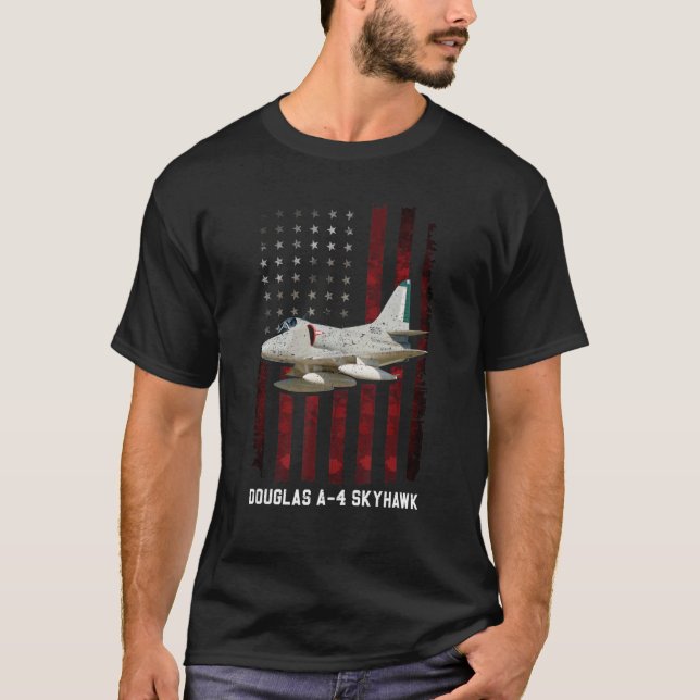 A4 Flugzeug Douglas a 4 skyhawk pilot a 4e skyhawk T-Shirt (Vorderseite)