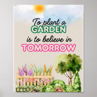 A4 Poster Zur Pflanze ein Garten ist an Tomor zu g