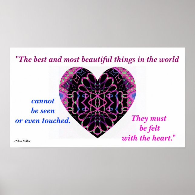 A61 "Felt with the Heart" Poster (Vorne)