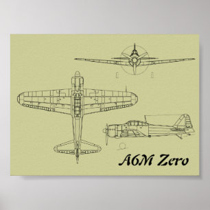 A6M Zero Poster