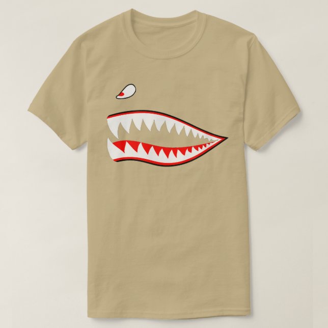 A-10 A10 Thunderbolb II 2 Warthog Hai Zähne Mout T-Shirt (Design vorne)
