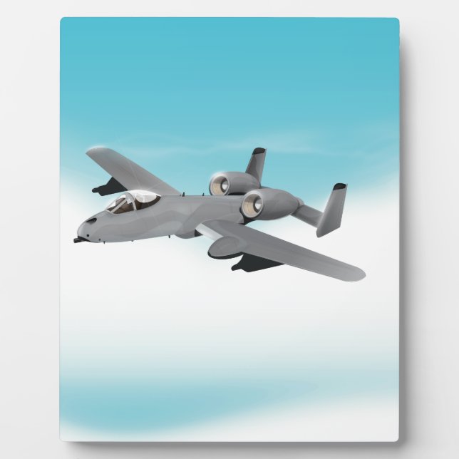 A-10 Bomberflugzeuge Fotoplatte (Vorderseite)