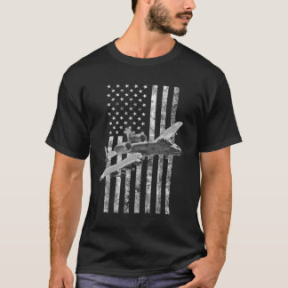 A-10 Thunderbolb II - Amerikanische Flagge - A-10 T-Shirt