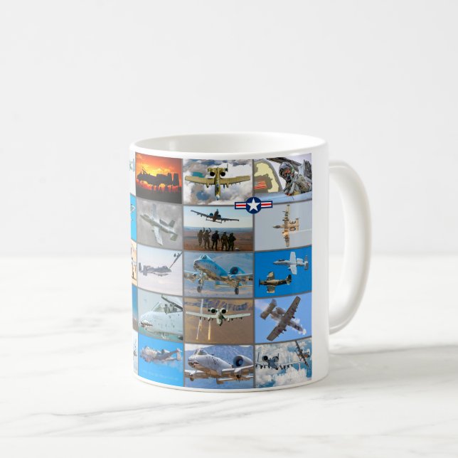 A-10 THUNDERBOLT II "MONTAGE" KAFFEETASSE (VorderseiteRechts)