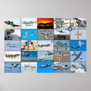 A-10 THUNDERBOLT II "MONTAGE" POSTER