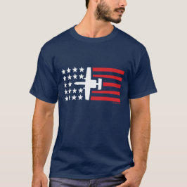 A-10 Warthog Angriffs-Jet-US Flagge T-Shirt