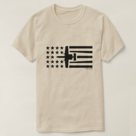 A-10 Warthog Jet US Flagge - Schwarz T-Shirt