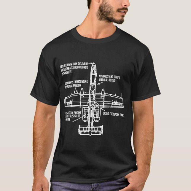 A-10 Warthog liefert Freiheit T-Shirt (Vorderseite)