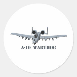 A-10 Warthog Runder Aufkleber