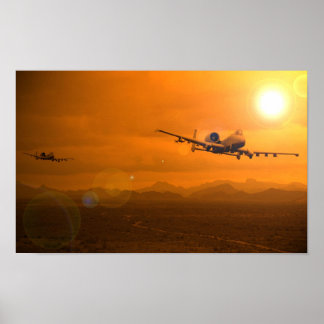 A-10 Wüstensonne Poster