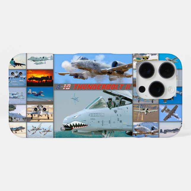 A-10C THUNDERBOLT II "MONTAGE" iPhone 16 PRO MAX HÜLLE (Rückseite (Horizontal))