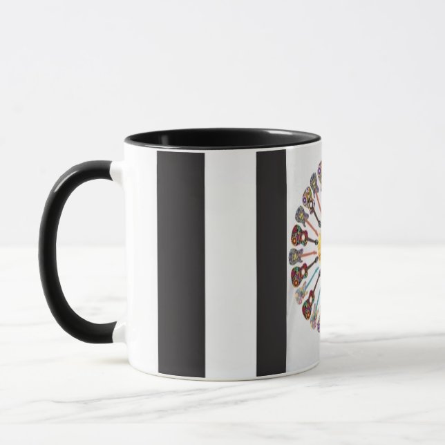 A 1960er Inspirierte Tasse .. 60er Song Retro (Links)