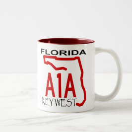 A-1-A Key West Zweifarbige Tasse
