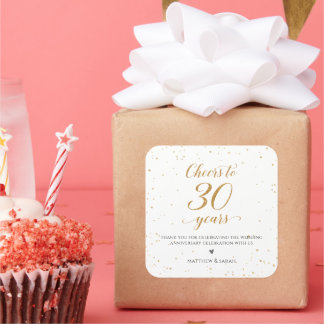 À 30 Ans Autocollants Cadeaux Étiquettes - GAC360