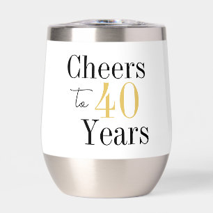 À 40 ans d'âge minimal doré Anniversaire